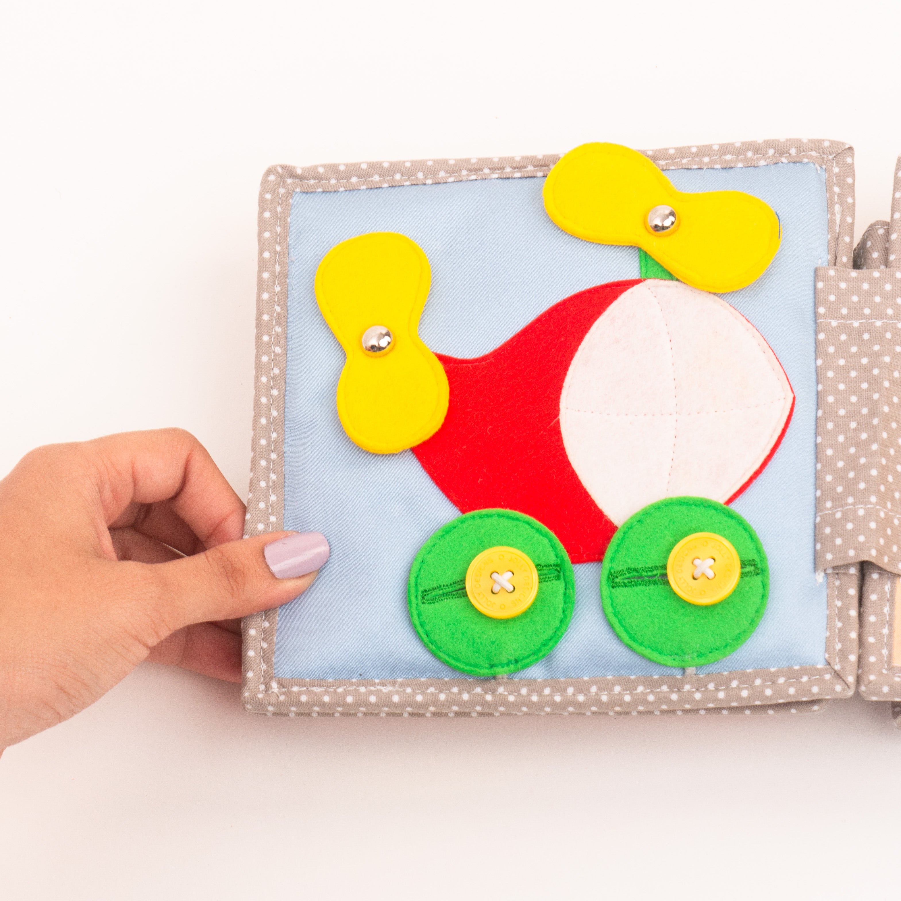 Peek-a-Boo - 6 Pages Mini Quiet Book