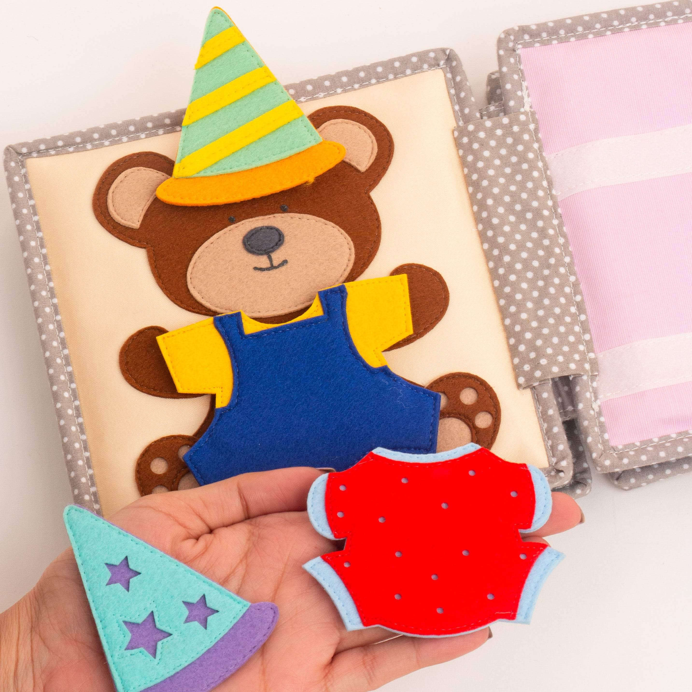 Happy Bearsday - 6 Pages Mini Quiet Book