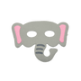 Masque en feutre éléphant