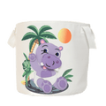 Boîte de rangement - Bébé hippopotame (ronde)