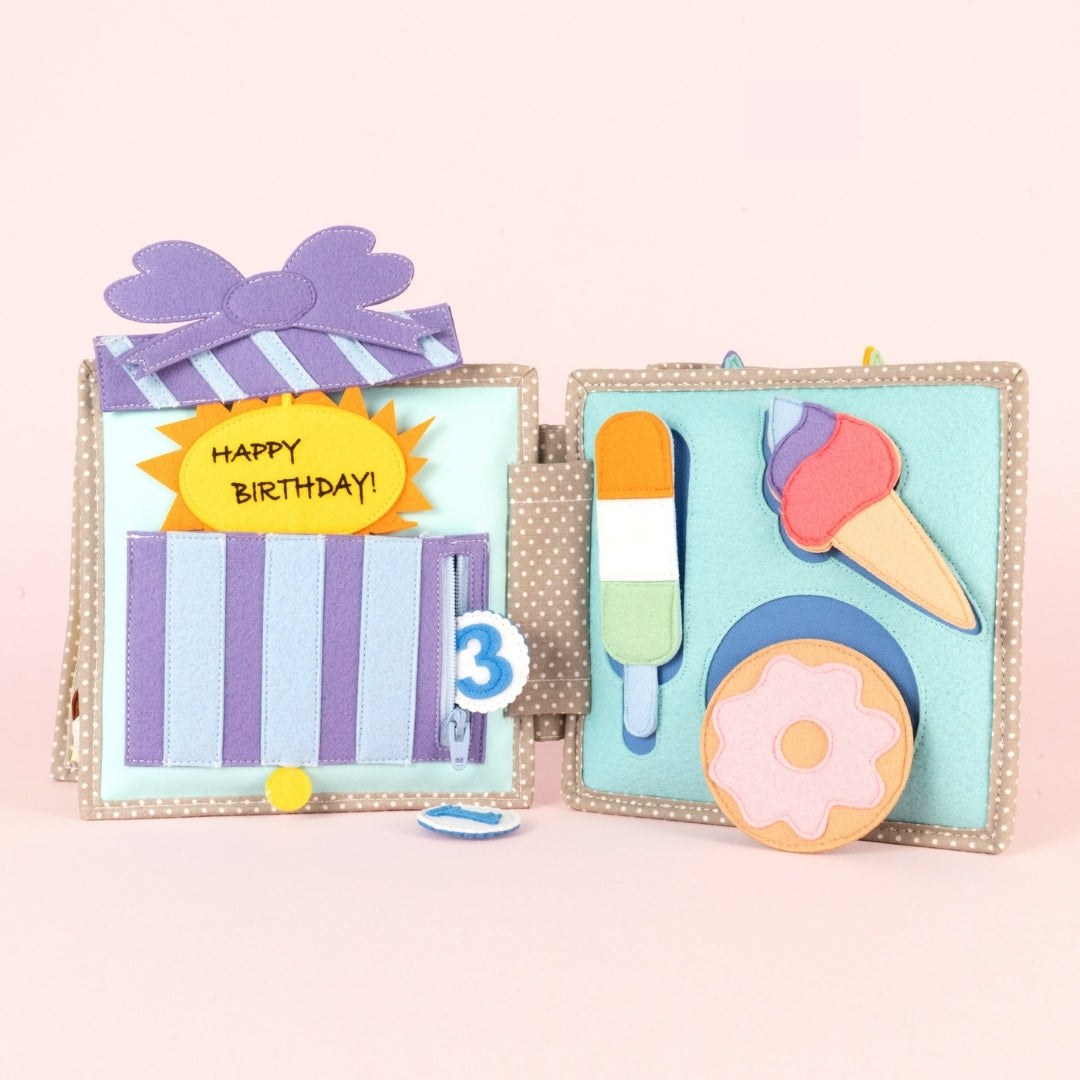 Happy Bearsday - 6 Pages Mini Quiet Book