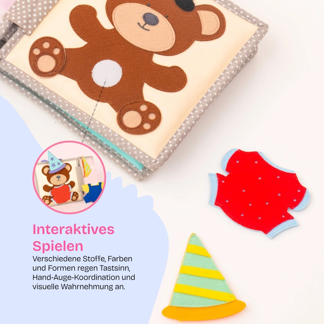 Happy Bearsday - 6 Pages Mini Quiet Book