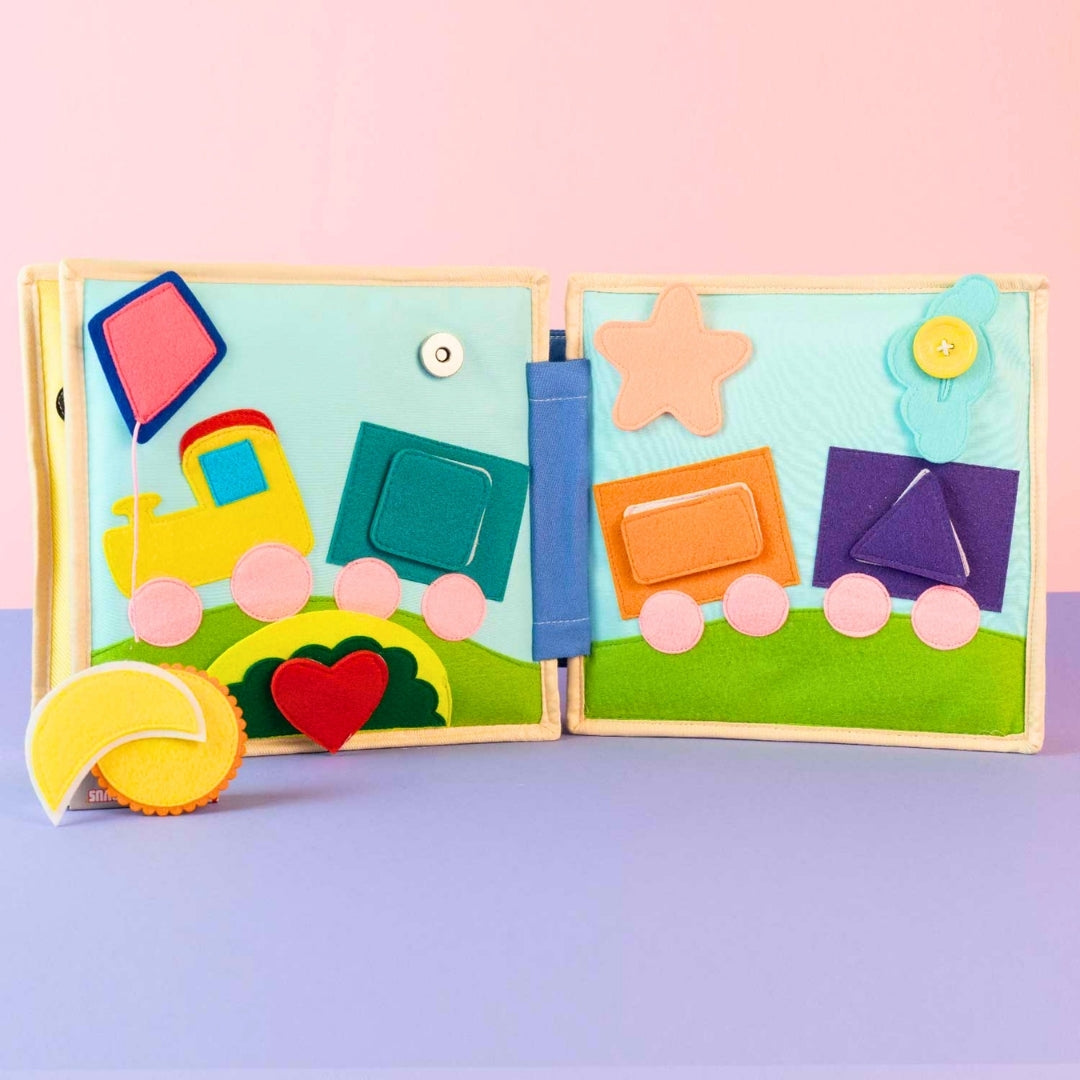 Pastel young owl- 6 Pages Quiet Book