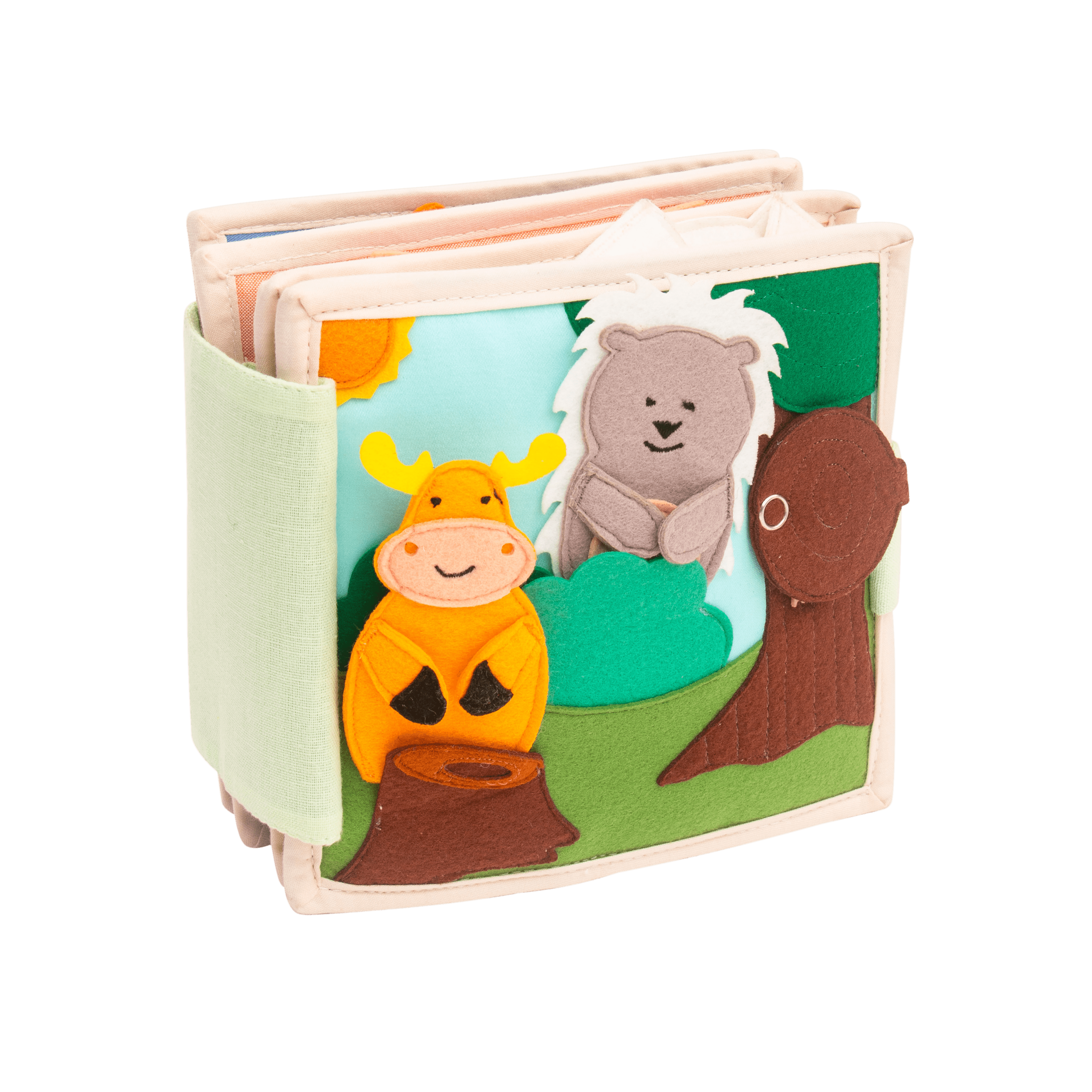 Animal Friends - 6 Pages Mini Quiet Book 