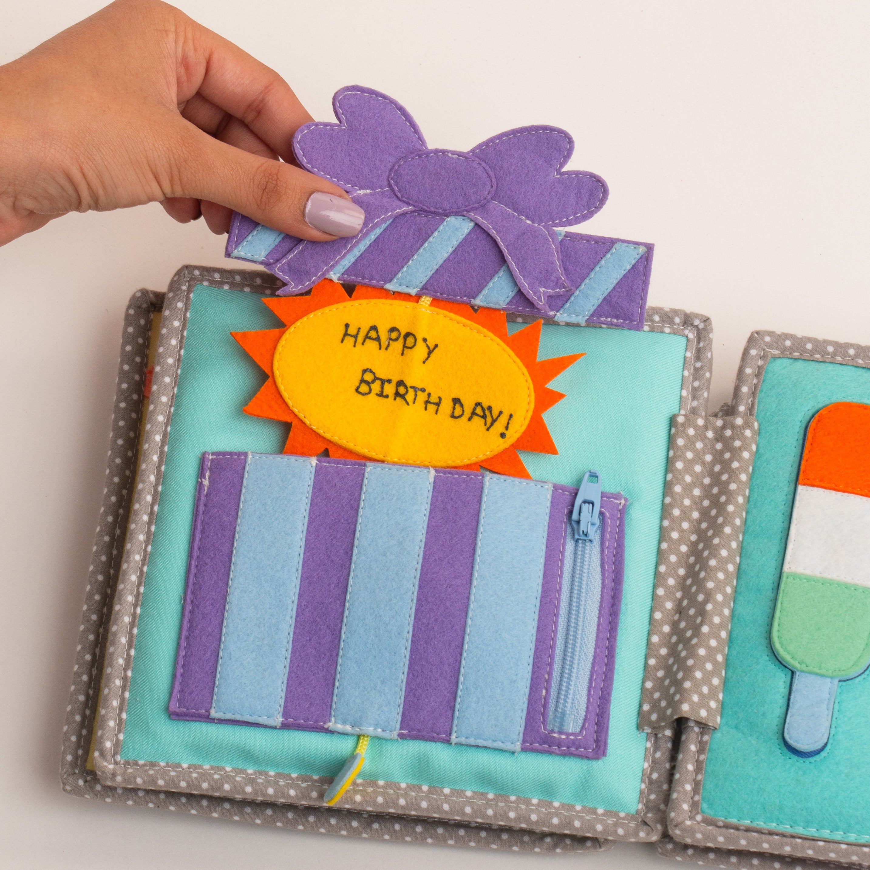 Happy Bearsday - 6 Pages Mini Quiet Book