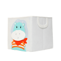Boîte de rangement - Hippopotame (carrée)