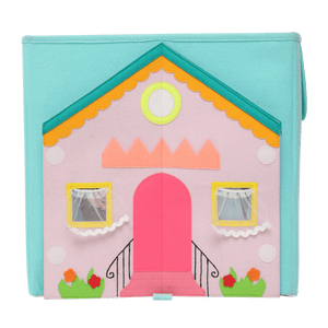 Boîte de rangement - Maison de poupées (carrée)